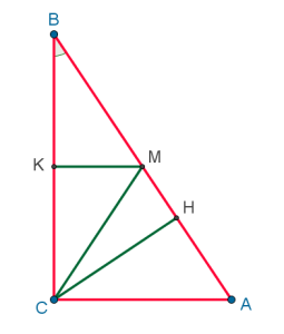 Прямоугольный треугольник из задачи вступительного экзамена в ЗФТШ МФТИ