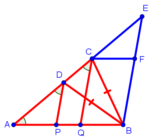 Дополнительное построение к геометрической задаче из устного вступительного экзамена по математике в гимназию 1543