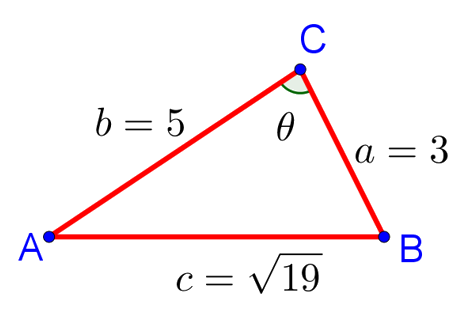 Как найти углы треугольника, если известны его стороны